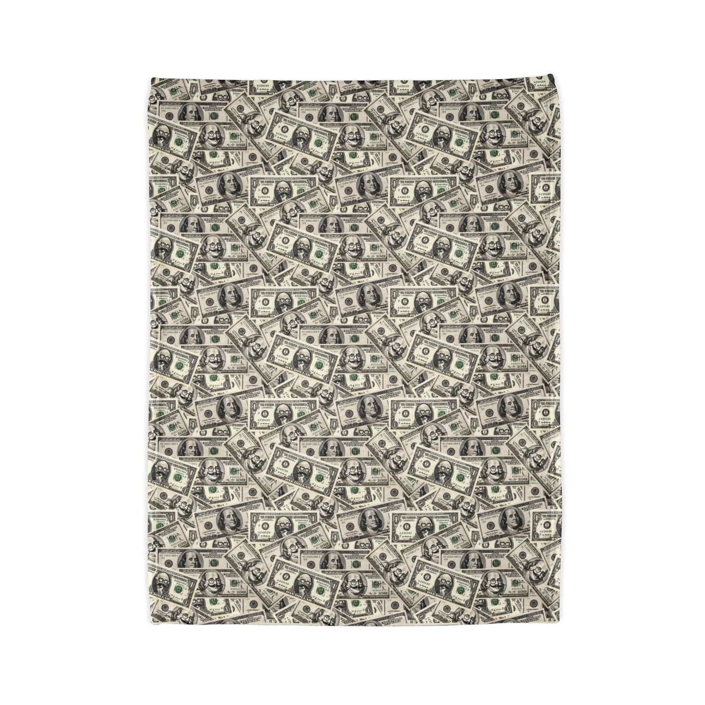 Soft Dollar Pattern Blanket