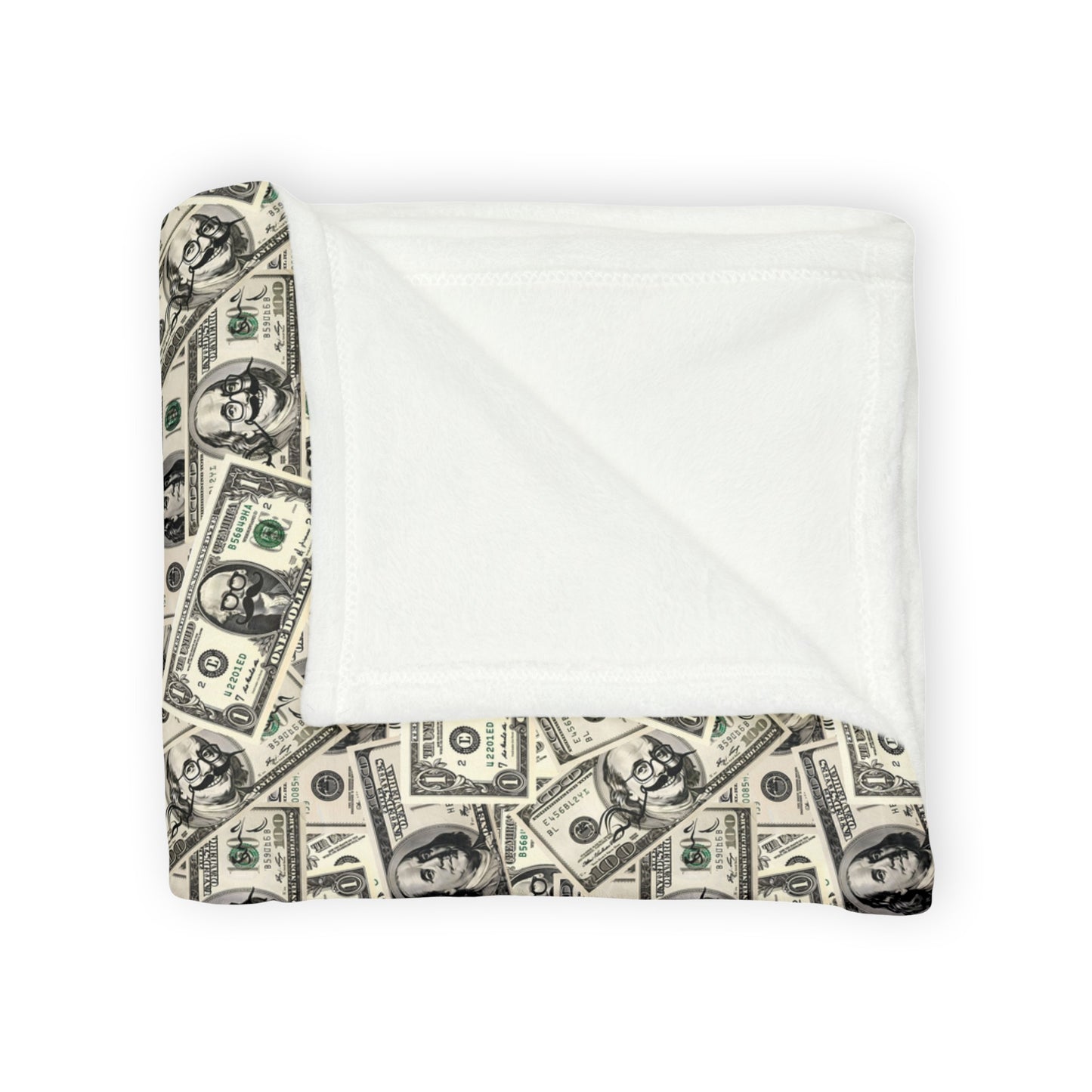 Soft Dollar Pattern Blanket