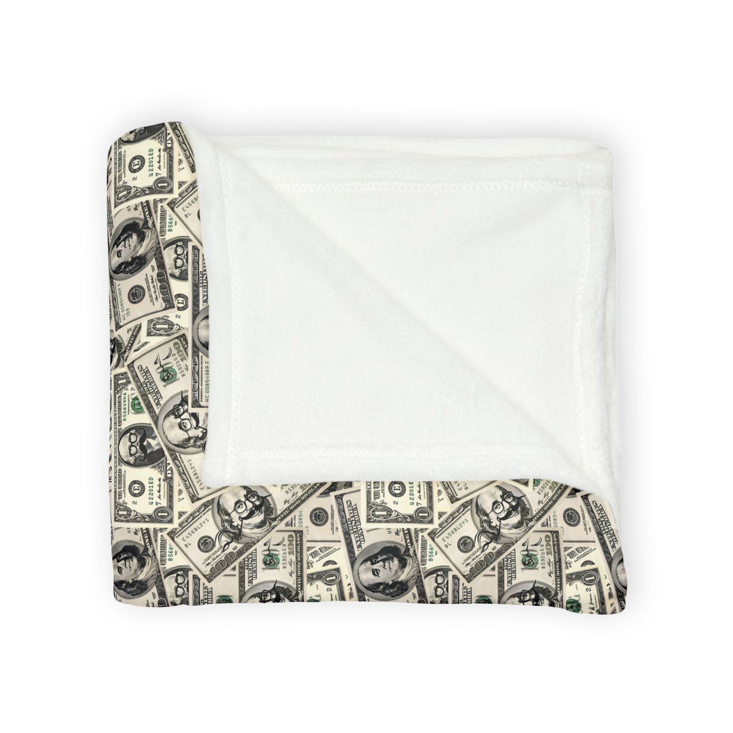 Soft Dollar Pattern Blanket