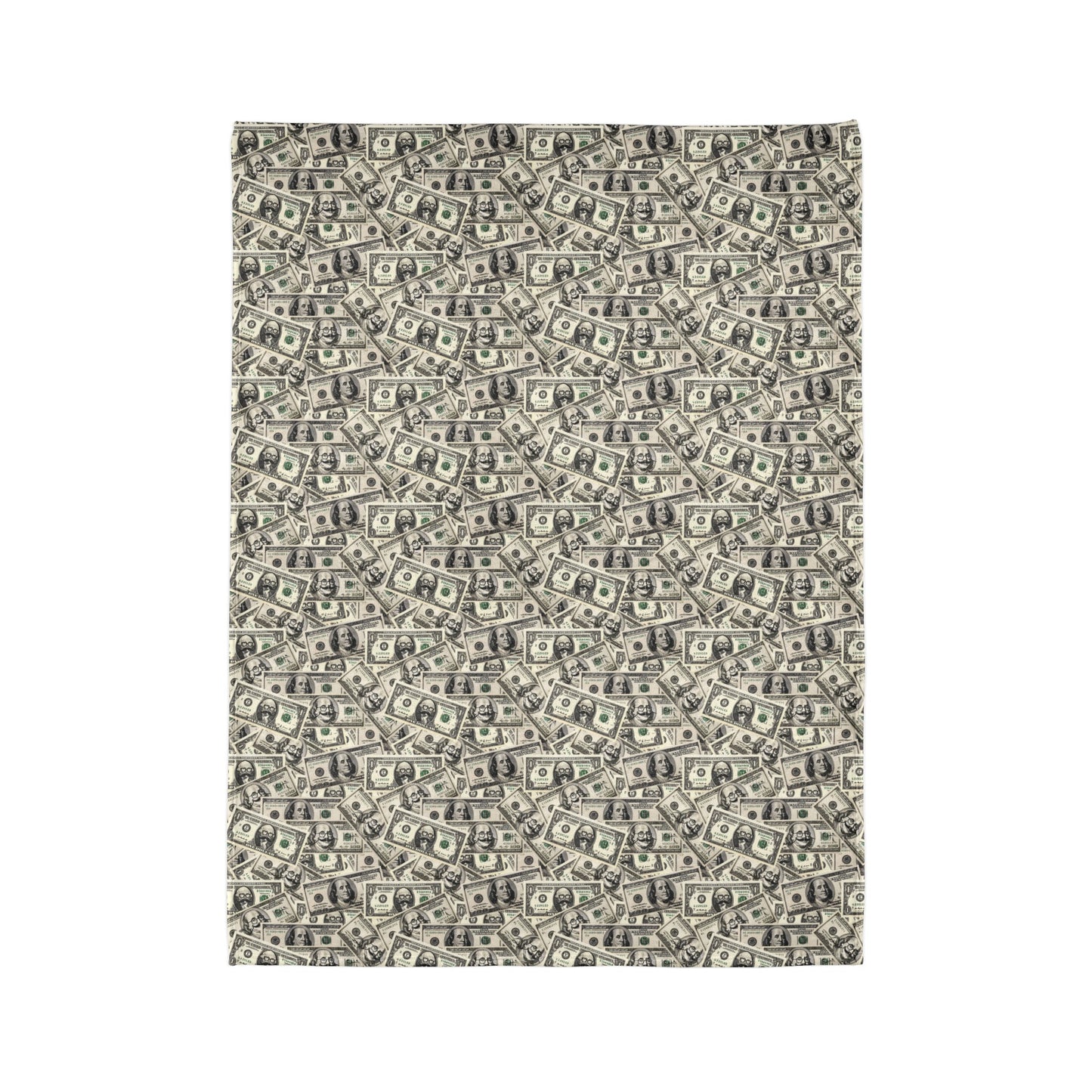 Soft Dollar Pattern Blanket