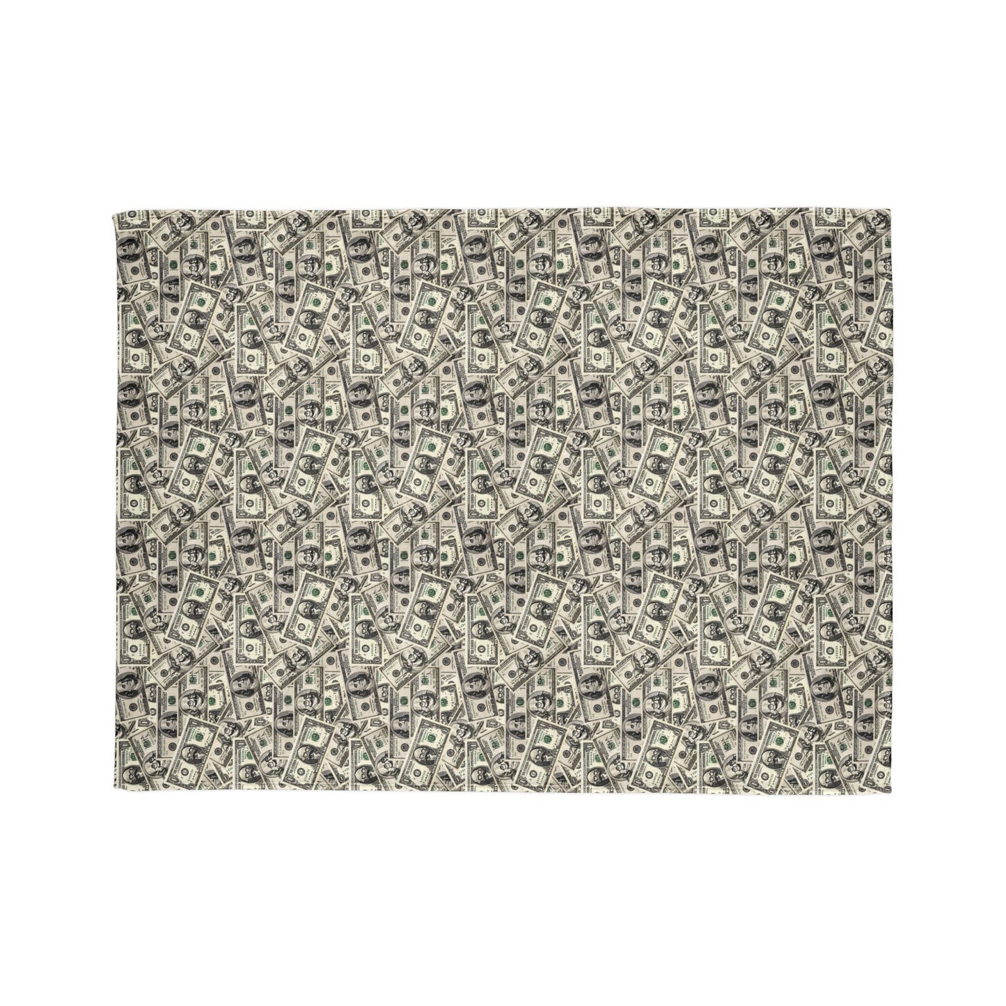 Soft Dollar Pattern Blanket