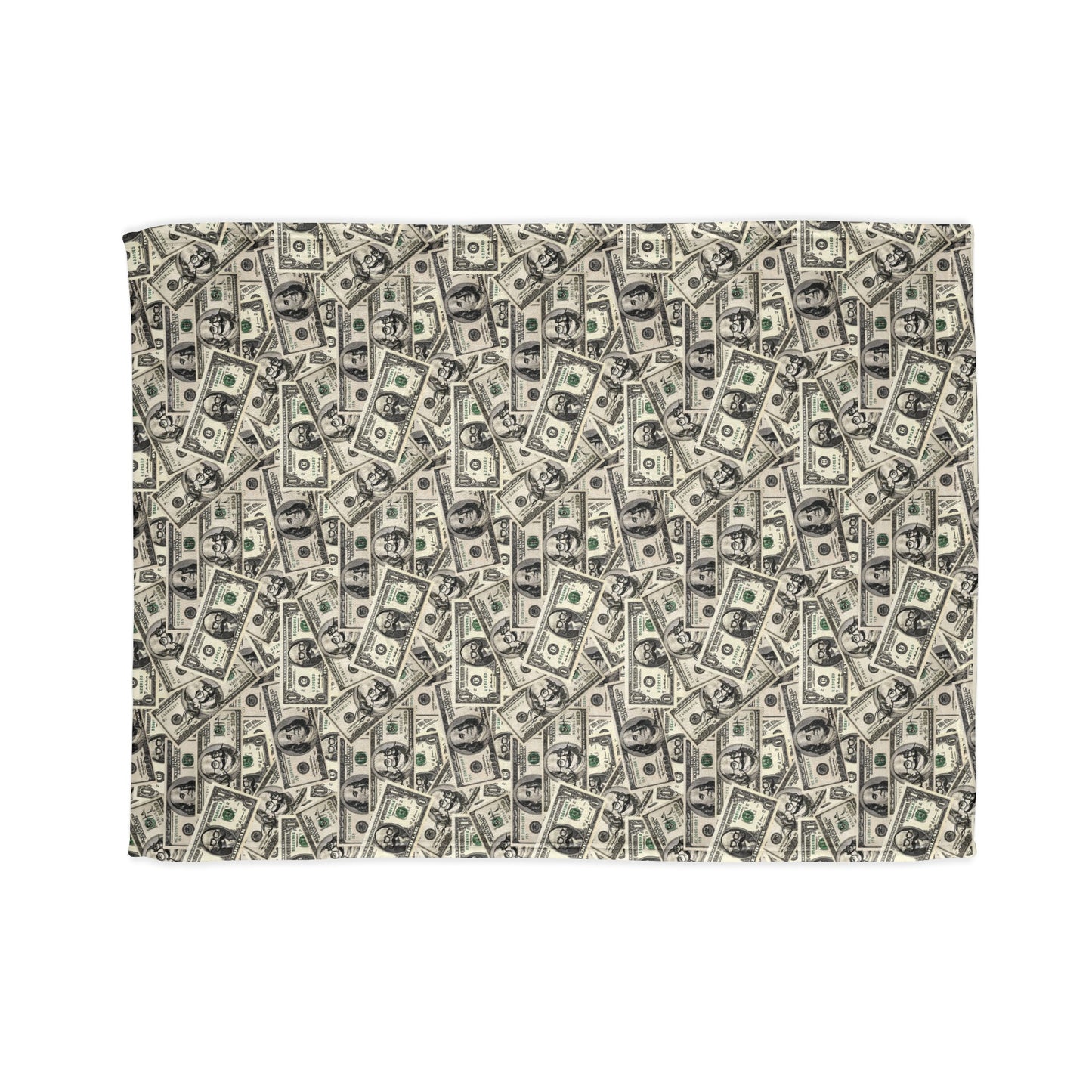 Soft Dollar Pattern Blanket