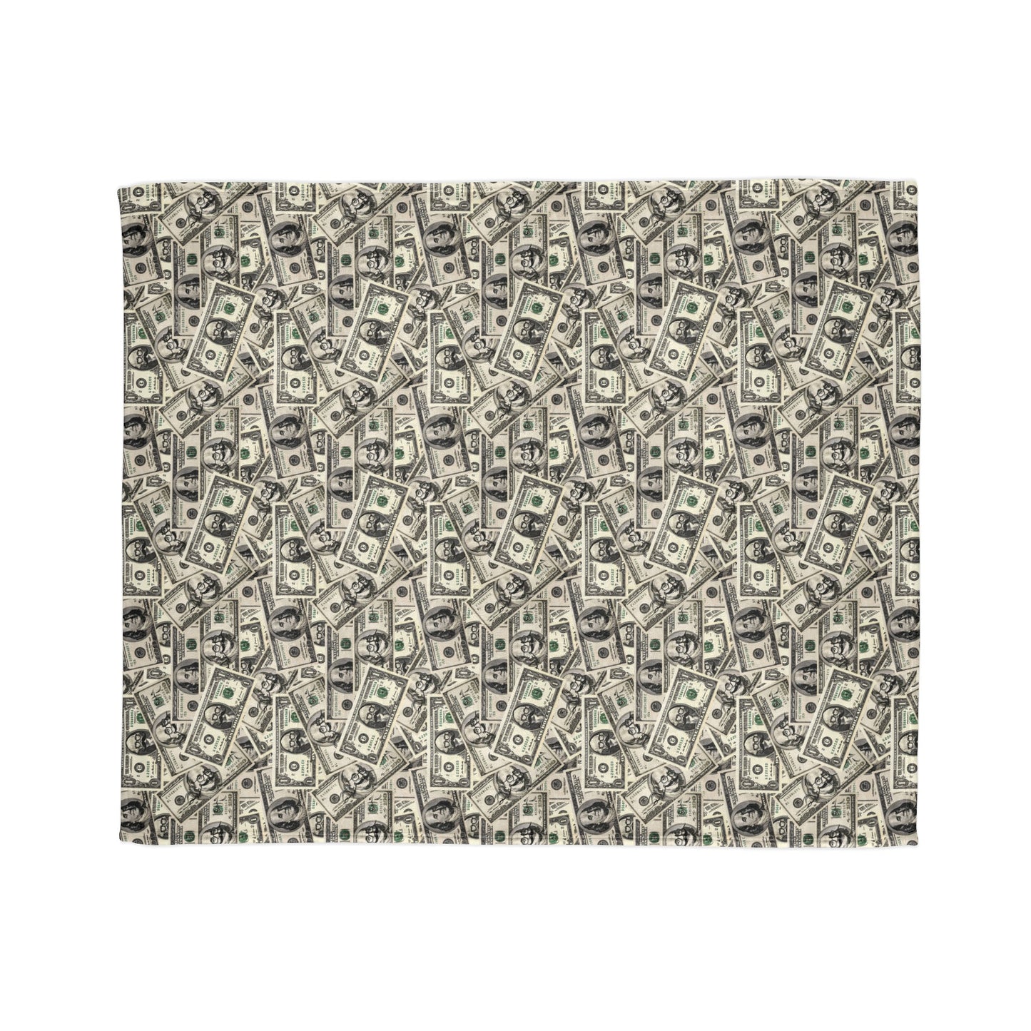 Soft Dollar Pattern Blanket