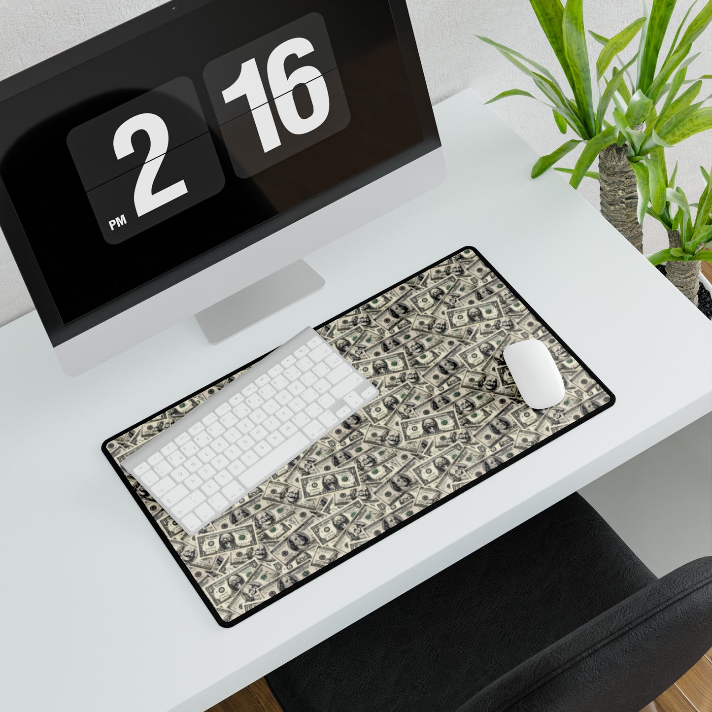 Dollar Pattern Premium Desk Mat