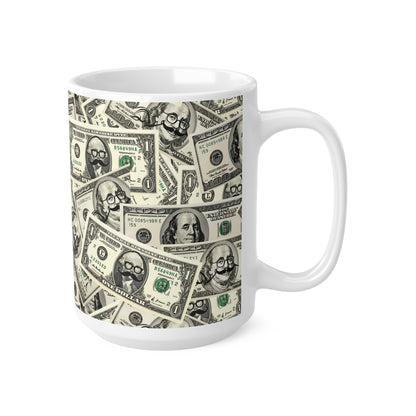 Dollar Pattern Mug, 11oz, 15oz UK/EU