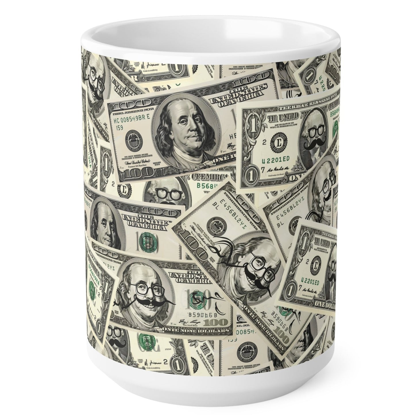 Dollar Pattern Mug, 11oz, 15oz UK/EU